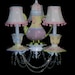 Teapot Tea Cups and Saucers Chandelier Shabby Cottage