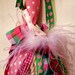 Whimsical Pink and Green High Heel Shoe Tassel