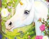 Unicorn ACEO Foal Horse Fairy Fantasy Limited Edition Fine Art Print