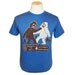 Bigfoot Vs Yeti Ultimate Throwdown - Unisex Mens T-Shirt Abominable Snowman Sasquatch Showdown Battle Awesome Funny Tee Shirt Blue Tshirt