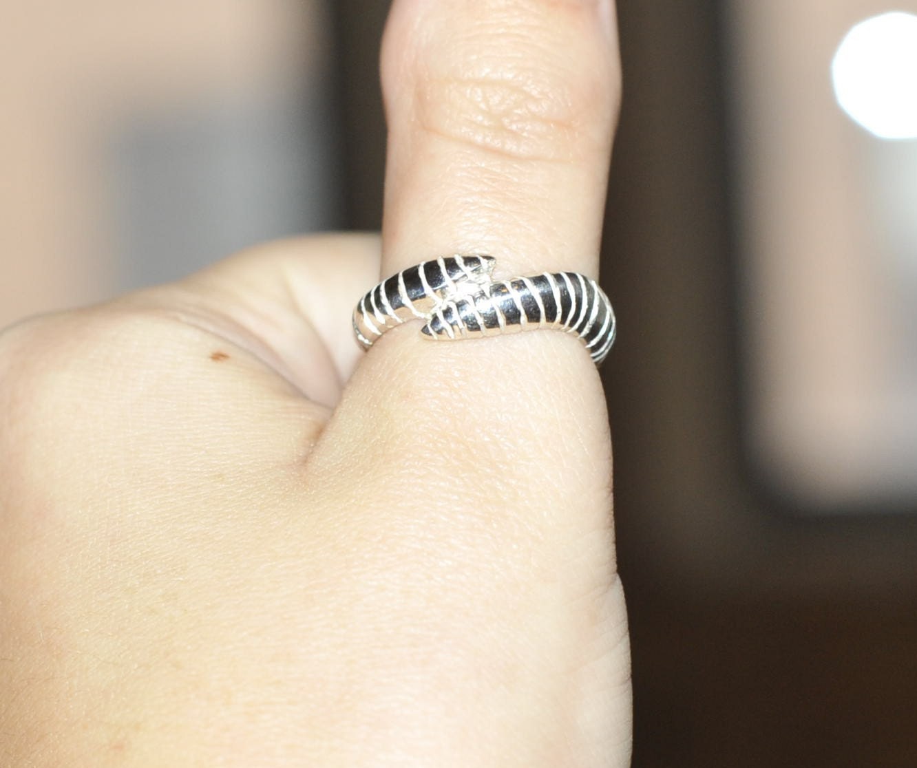 Worm Ring- Sterling silver