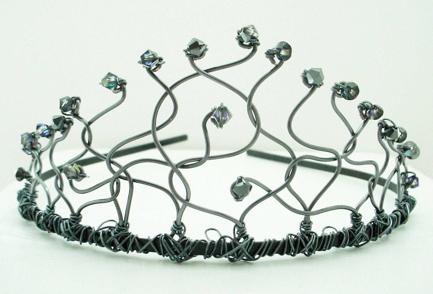 Small Black Swan Tiara - merrittgade Small Black Swan Tiara - merrittgade