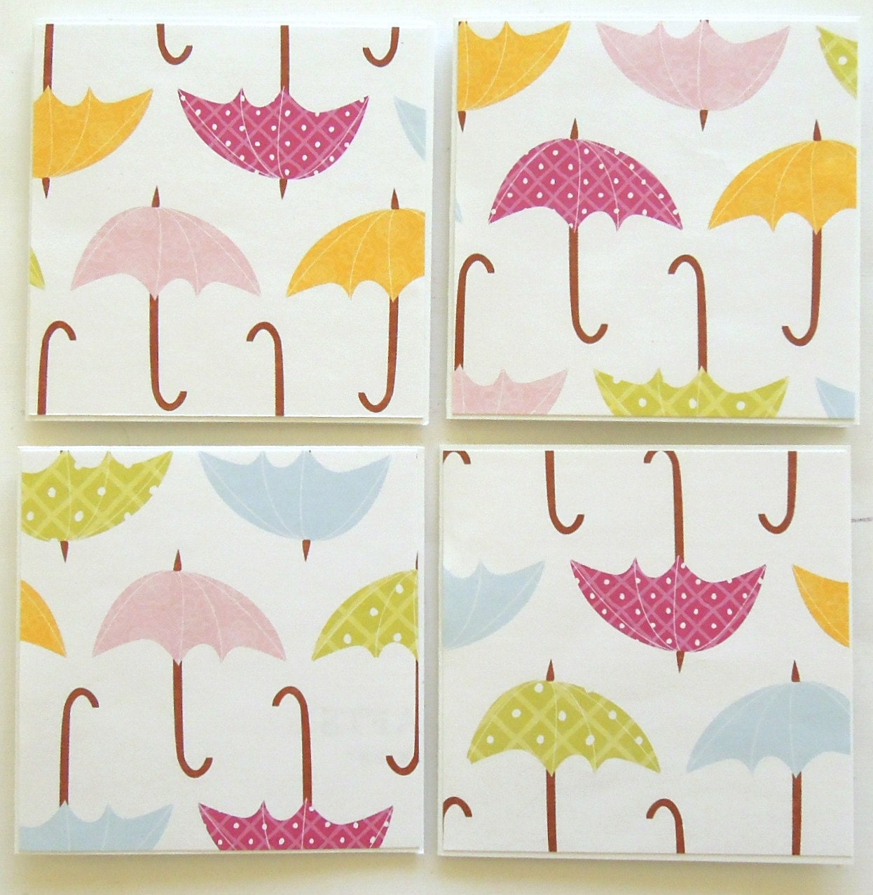 Raindrops Are Not Falling On My Head - Mini Note Cards - Set of 4