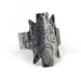 Crescent totem ring in sterling silver