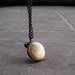 Round Brass Locket - Heart Locket - Engraved Locked - Romantic Necklace - Free Shipping Etsy