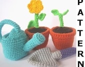 Gardening Play Set Crochet Pattern - finished items made from pattern may be sold