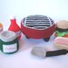 BBQ Play Food Crochet Pattern - finished items made from pattern may be sold