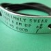 Harry Potter inspired Jewelry - I solemnly swear that I am up to no good - WAND - Personalized Wrap bracelet, Stamped Aluminum
