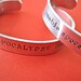 Personalized Bracelet - Zombie Apocalypse Buddy - Set of 2 - 3/8