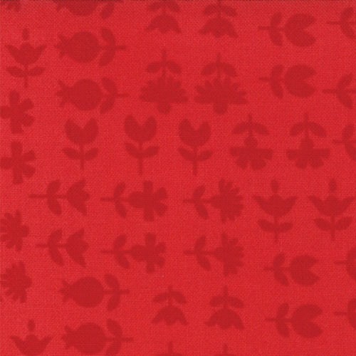 LAST ONE SALE Hullabaloo Fabric by Urban Chiks for Moda Fabrics, Hoopla in Red-1 Yard