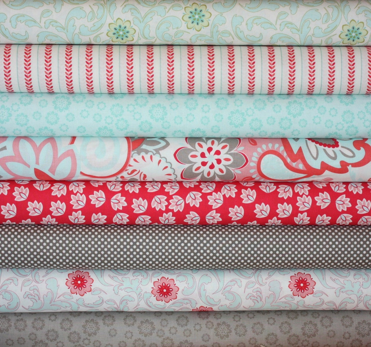Verona Fabric by Emily Taylor Designs for Riley Blake-1/2 Yard Bundle, 8 total