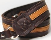 LEATHER Camera Strap - PREMIER Edition Leather - The Kodiak Stripe