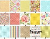 Custom Sorbet Color Stories with Owls Stripes and Dots Aqua & Coral 4-piece Complete Boutique Crib Bedding Set