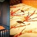 Custom for remojay Orange and Brown Modern Birds Boutique Crib Bedding Set with Piping(as seen in BABY TALK Magazine)