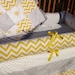 Custom Corn Yellow and Grey Boutique Crib Bedding GENDER NEUTRAL Complete 4-Piece Set