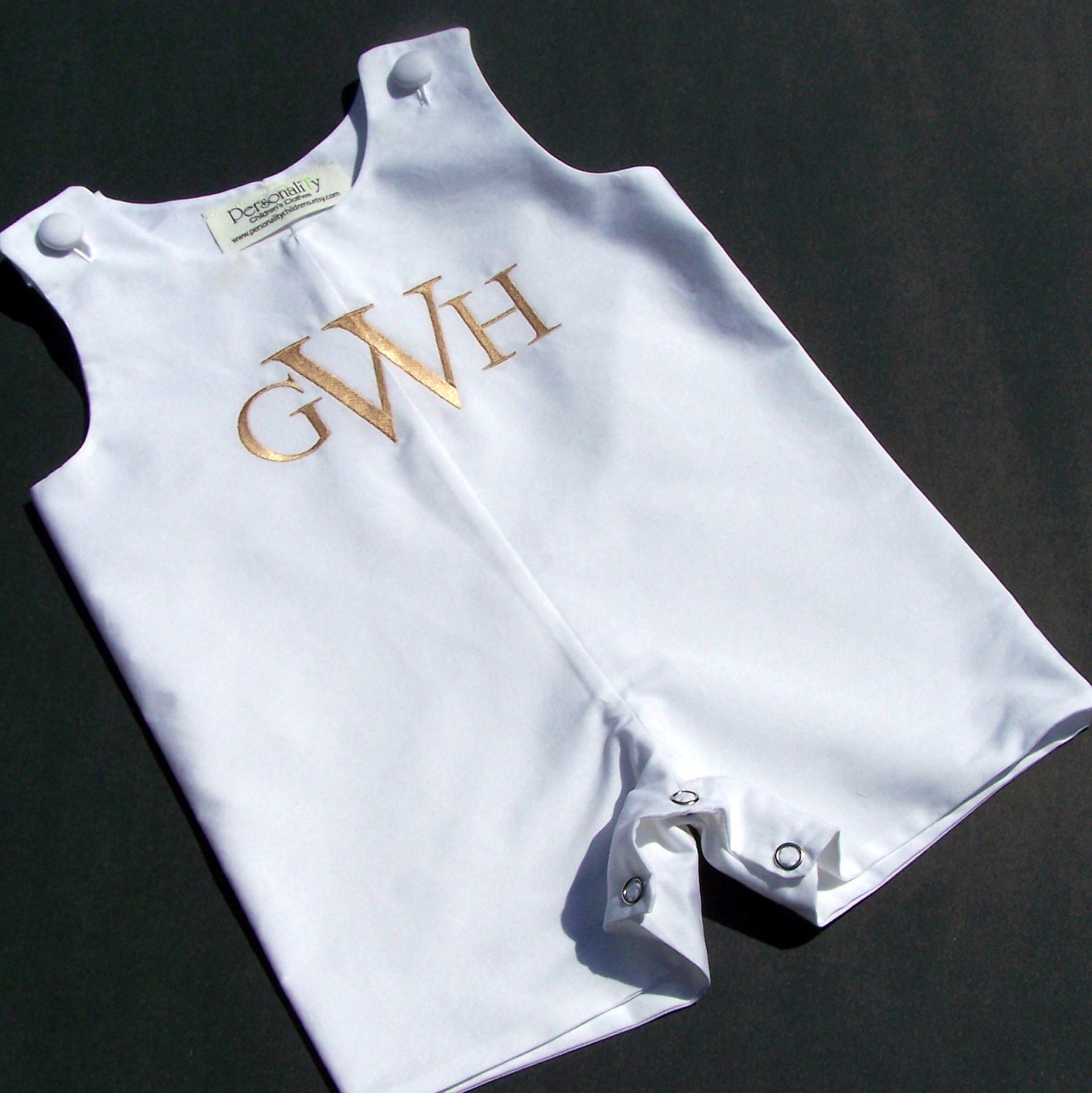Personalized White Jon Jon Perfect for Weddings and Portraits
