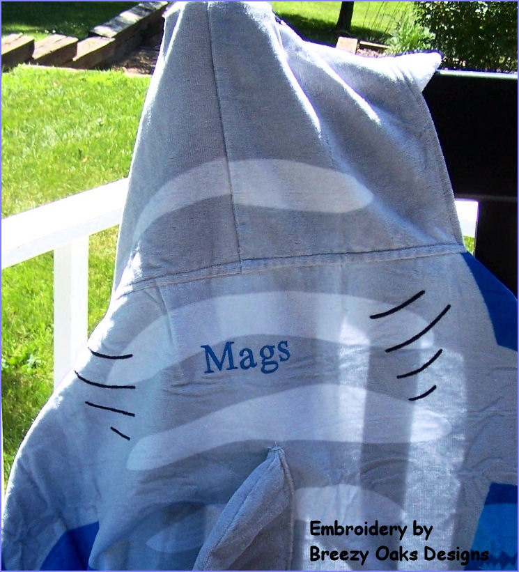 Personalized Stephen Joseph Hooded Shark Towel