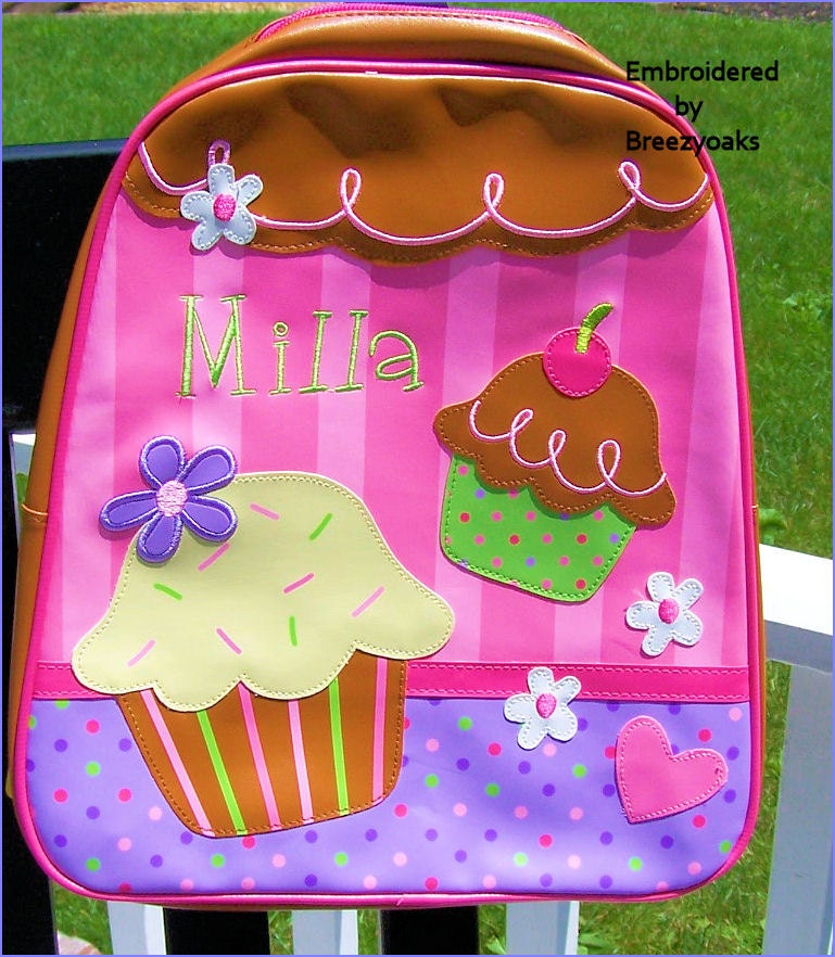 3 pc set Personalized Stephen Joseph Cupcake GoGo Bag