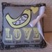 Ring Bearer Pillow - Love Bird with Heart Pillow - Customize to your Wedding