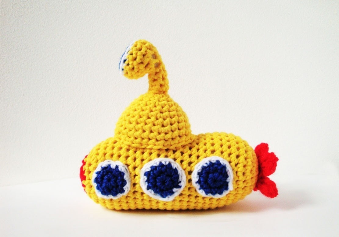 Crochet Pattern - Yellow Submarine - PDF Amigurumi Pattern