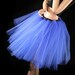 Royal blue Romance extra poofy knee length tutu skirt Adult --Ready to Ship -- XLarge -- Sisters of the Moon