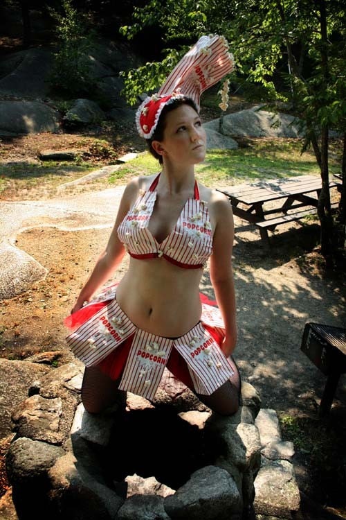 Popcorn Girl Costume OOAK