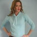 PINUP Vintage 50s Blue French Angora Sweater S