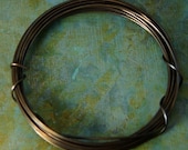 10 ft. of 20g Hand Antiqued Brass Wire