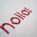 STICHIES Holla Embroidery Card