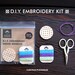 DIY Kids Craft Kit - Hand Embroidery Wood Brooch Pin