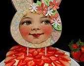 Large Cake Topper or Holiday Decoration Handmade and Hand embellished