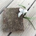 Customizable Rustic Natural Bark Bradford Pear and Oak Wood Wedding Guest Book or Journal by Tanja Sova
