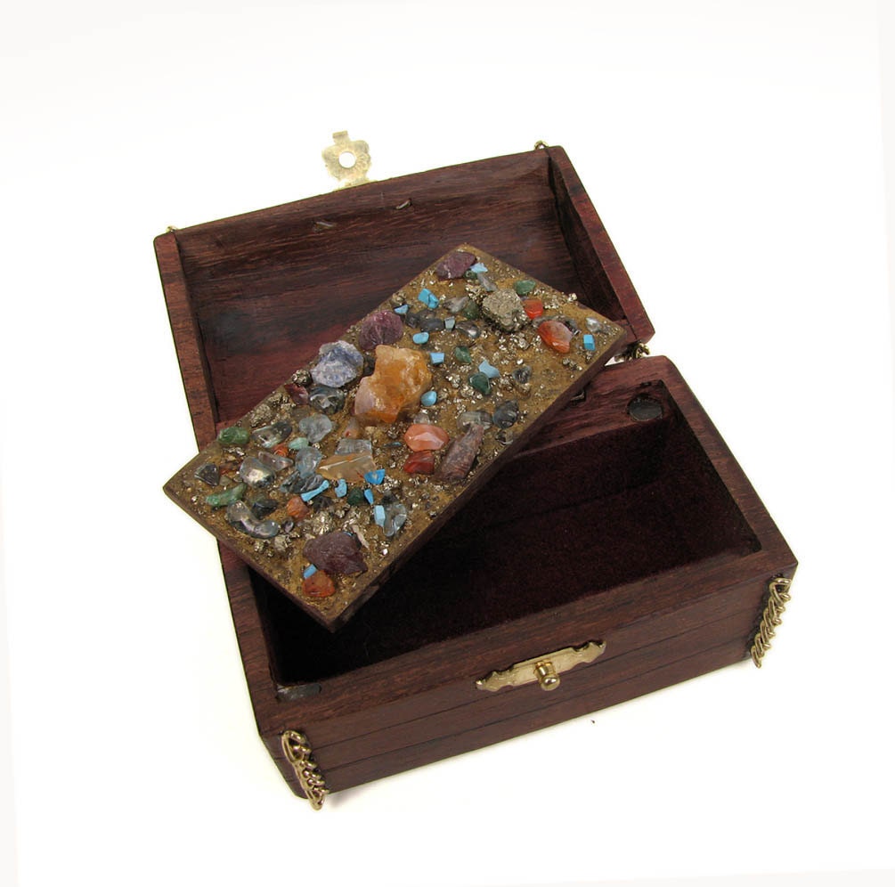 You Arrrrrrhhhhhhh My Treasure - Pirate Booty Raw Jewel Chest Inspired Wedding - Engagement Ring or Tinket Box by Tanja Sova