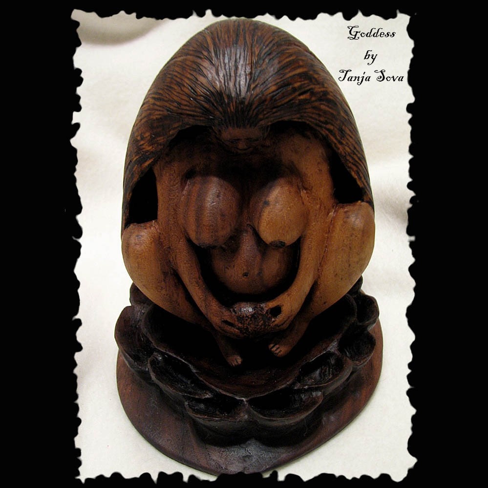 empowering birthing goddess figurine, statue
