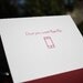 Letterpress 'I love you more than my iphone' geek, cards with matching envelope