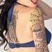 Daisy Swim Bra Navy Sailor Underwire Halter Swimsuit Top (XS-2X)