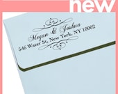 Personalized Eco Friendly Self Inking Stamp Wedding Gift, Return Address, Etsy Shop Labels "Border13m"