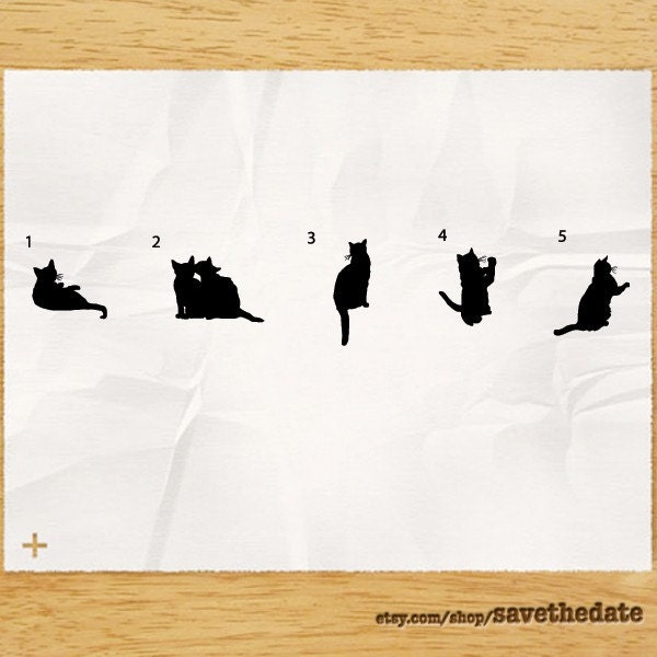 CUSTOM ADDRESS STAMP - Eco Friendly & self inking, gifts for wedding, housewarming, etsy labels, return address stamp "Cat Lover"