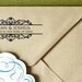 CUSTOM ADDRESS STAMP - Eco Friendly & self inking, gifts for wedding, housewarming, etsy labels, return address stamp "Border6"