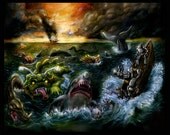 Plight of the Seabots 16x20 Extremely impressive fine art print