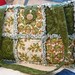 Leaves of Autumn Raggy Quilt Purse, Tote, Greens, Gold
