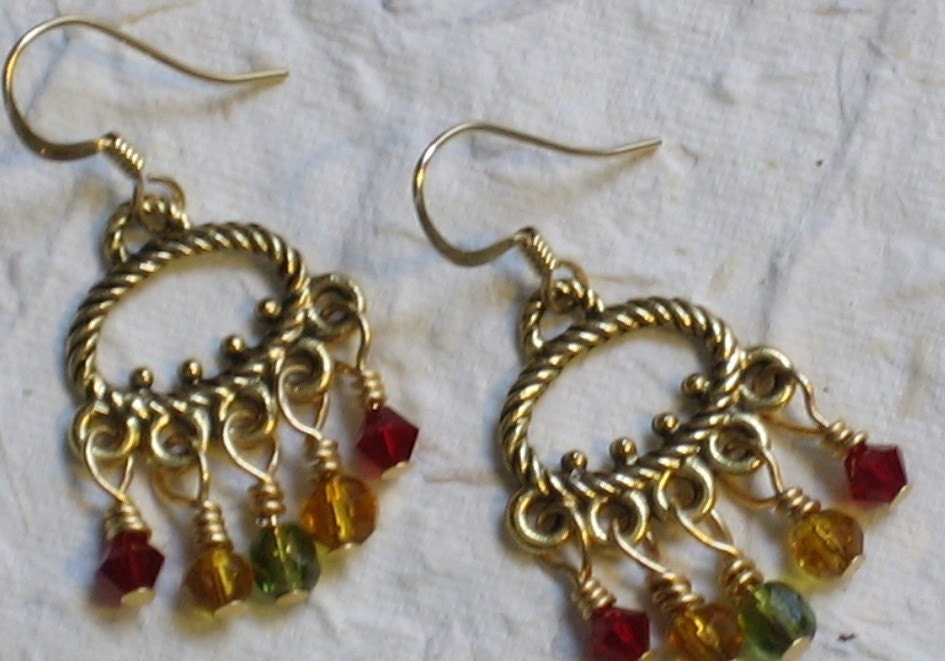 Earrings Dangles Wire Wrapped