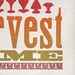 Harvest Time letterpress print