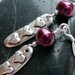 Last Kiss Fresh Water Pearl Trio of Hearts Charm Earrings