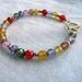 Juicy Fruit A Multi Colored Swarovski Crystal Gold Vermiel Bohemian Gypsy OOAK Bracelet