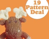 KNITTING PATTERN DEAL - 19 Animal Toy Patterns - you choose (pdf)