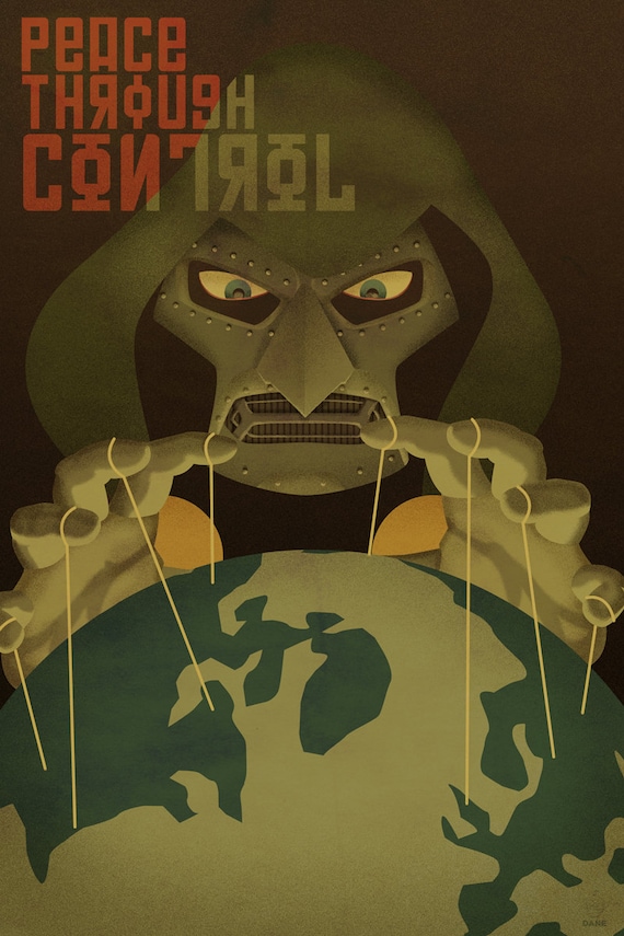 Peace Through Control - DR. DOOM 12x18 Print