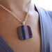 Shades of Purples Fused Glass Pendant