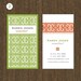 300 BUSINESS CARDS - Personalized calling cards - 3 colors - pattern 10