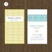 300 BUSINESS CARDS - Personalized calling cards - 3 colors - pattern 10